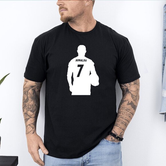 Cristiano Ronaldo Heat Pressed Graphic Tee | Men’s Soccer Shirt S-2XL - Picture 1 of 2